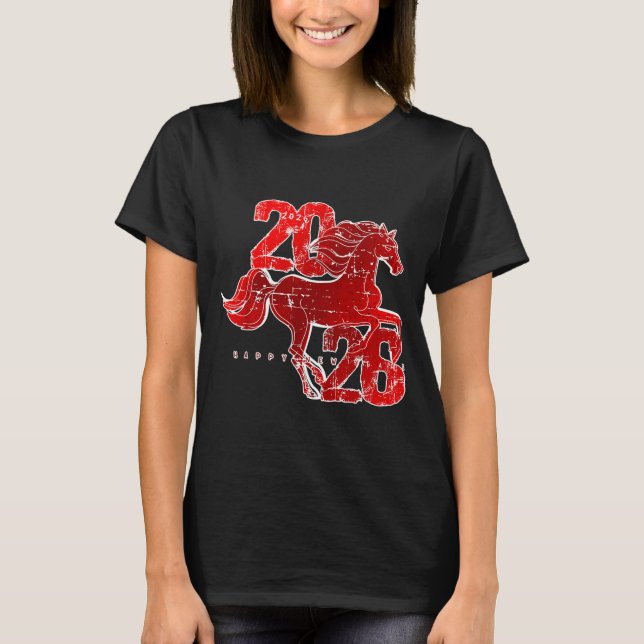 Camiseta Happy New Year 2026 Chinese New Year 2026 Year Of  (Frente)