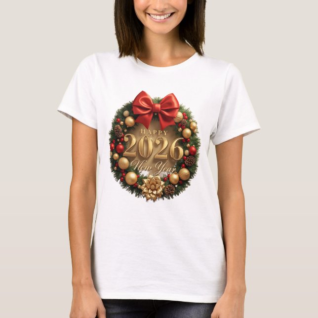 Camiseta happy new year 2026 classic holiday  (Frente)