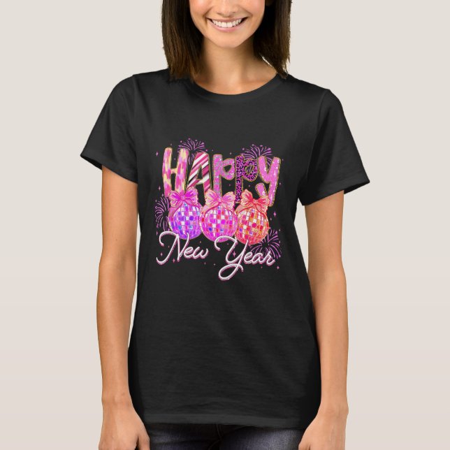 Camiseta Happy New Year 2026 Preppy New Years Nk Coquette B (Frente)
