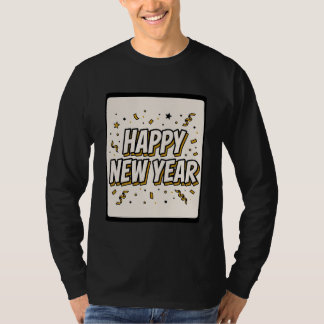 Camiseta Happy New Year 2027 Comic Tee