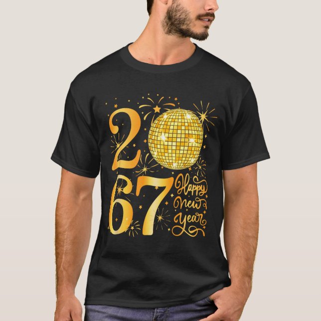 Camiseta Happy New Year 2067 Funny 67 Six Seven Meme New Ye (Frente)