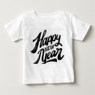 Camiseta Happy New Year Brush‑Style Greeting