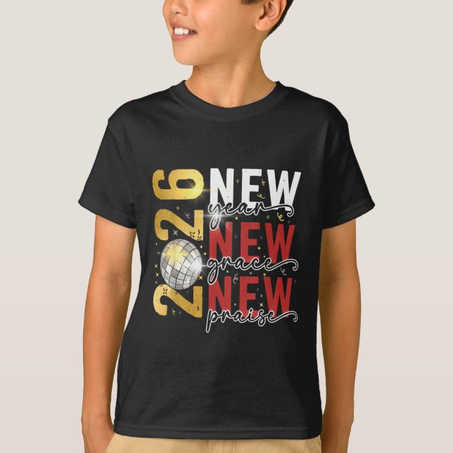 Camiseta Happy New Year Eve 2026 New Year Party Hello 2026  (Frente)