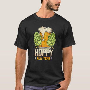Camiseta Happy New Year Hoppy Beer Funny Drinker Pun Humor