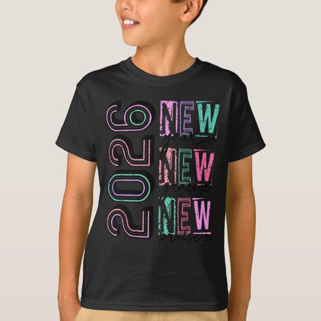 Camiseta Happy New Year New Grace New Praise 2026 New Year' (Frente)