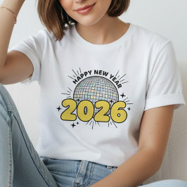 Camiseta Happy New Year T-shirt, New Year 2026 shirt