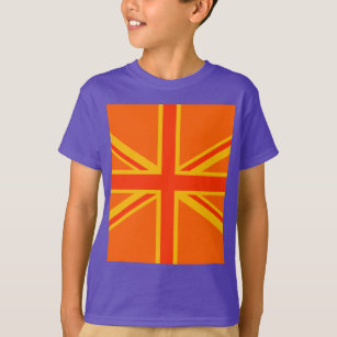 Camiseta Happy Orange Union Jack British Flag Swag