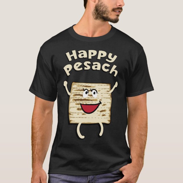 Camiseta Happy Pesach Passover Jewish Holiday Hebrew Yiddis (Frente)