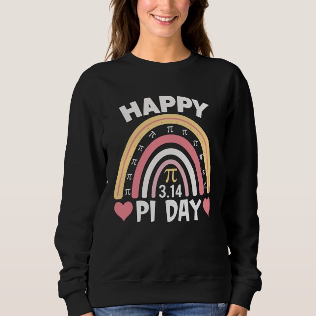 Camiseta Happy Pi Day 2023 Mathematic Math Teacher Rainbow  (Frente)
