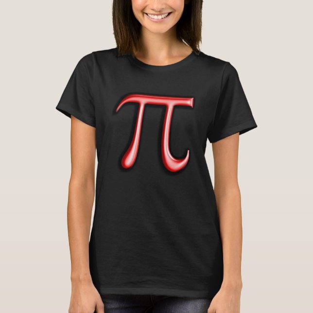 Camiseta Happy Pi Day Março 14 Red Pi Símbolo 3 14 Science  (Frente)