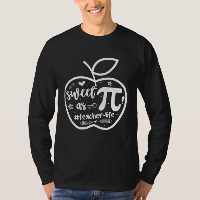 Camiseta Happy Pi day Teacher Girls Kids Cute Pi Math Teach (Frente)
