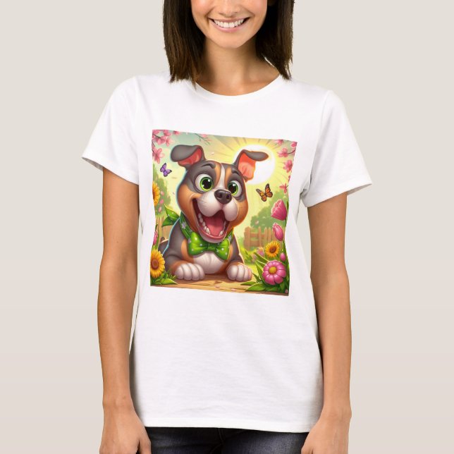 Camiseta Happy Primavera Pittie (Frente)