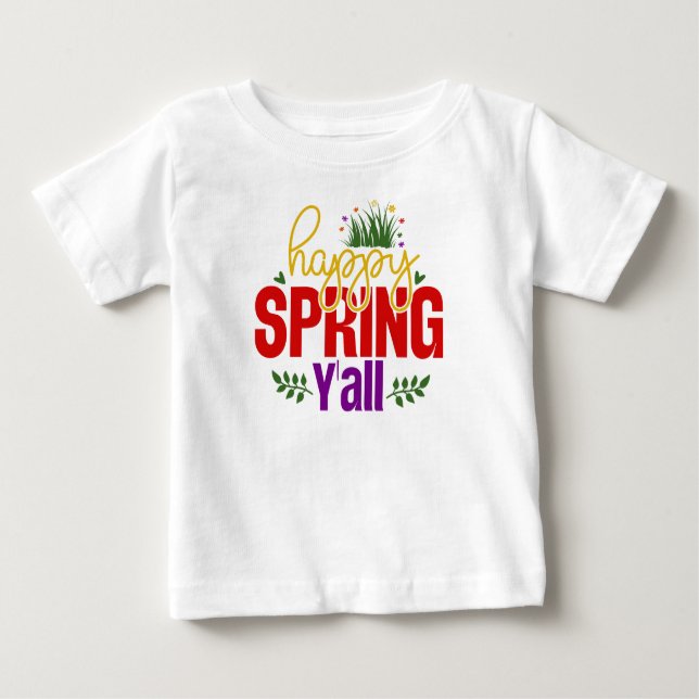 Camiseta Happy Primavera Y’all-90996 (Frente)