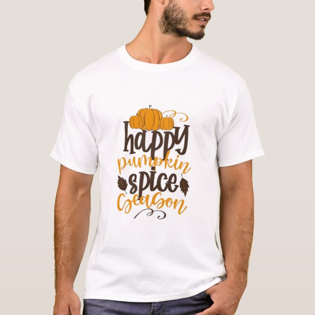 Camiseta Happy Pumpkin Spice Season (Frente)