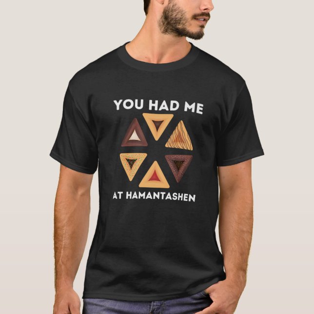 Camiseta Happy Purim Party Costume Jewish You Had Me At Ham (Frente)