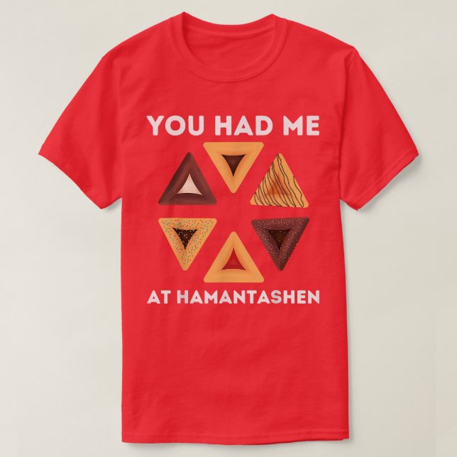 Camiseta Happy Purim Party Costume Jewish You Had Me At Ham (Frente do Design)