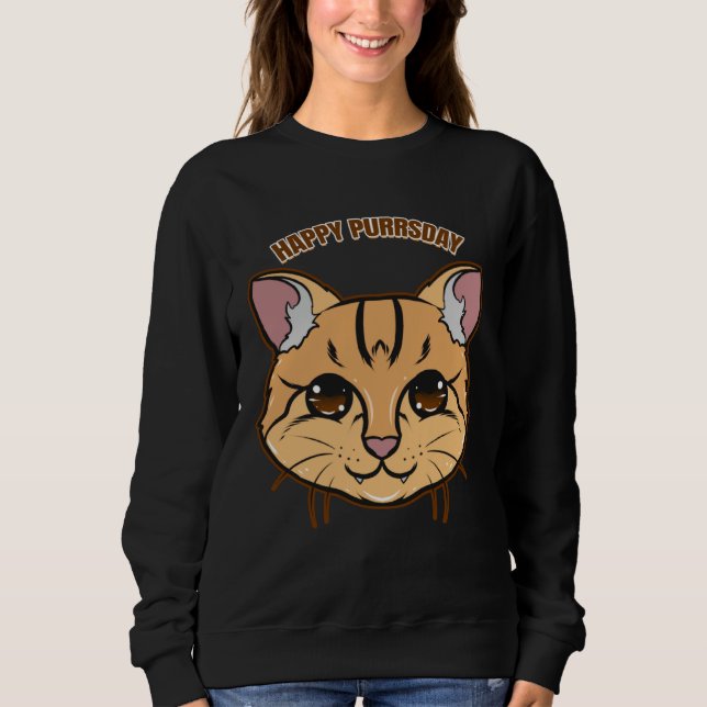 Camiseta Happy Purrsday Cat On Purrsday (Frente)