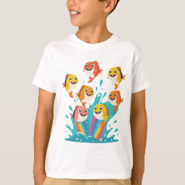 Camiseta Happy Rainbow Fish Kids Tee