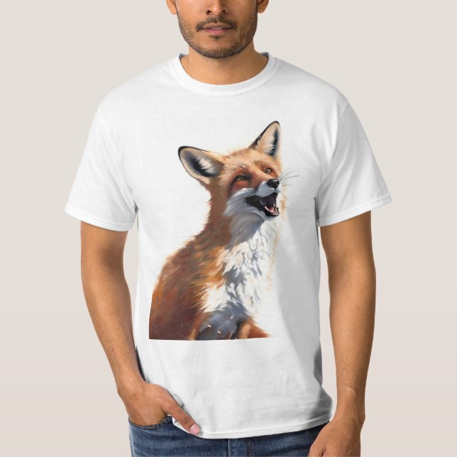 Camiseta Happy Red Fox OWN ART Vixen Wild Nature (Frente)