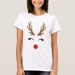 Camiseta Happy Reindeer Christmas Smile