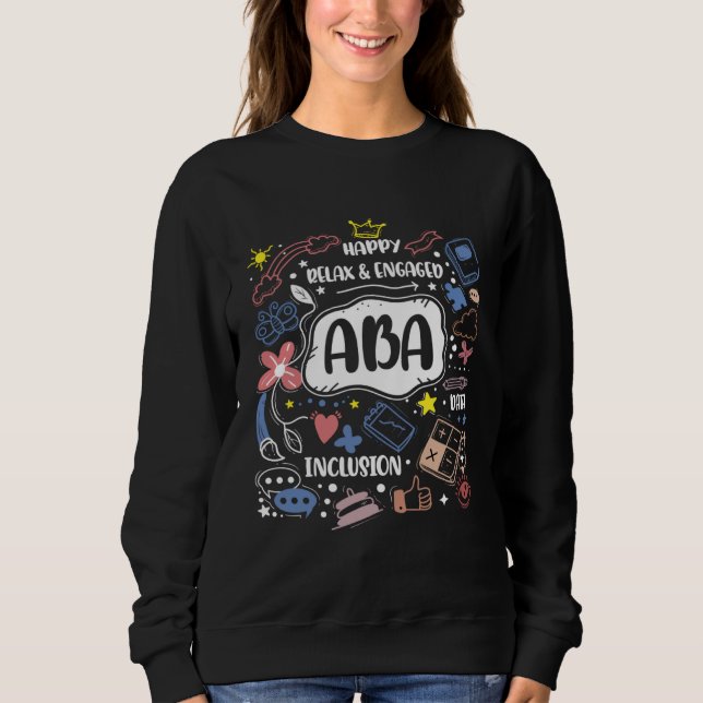Camiseta Happy Relaxed Engaged ABA for ABA Therapists (Frente)
