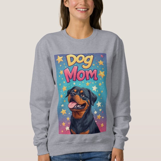 Camiseta Happy Rottweiler Dog Mom (Frente)