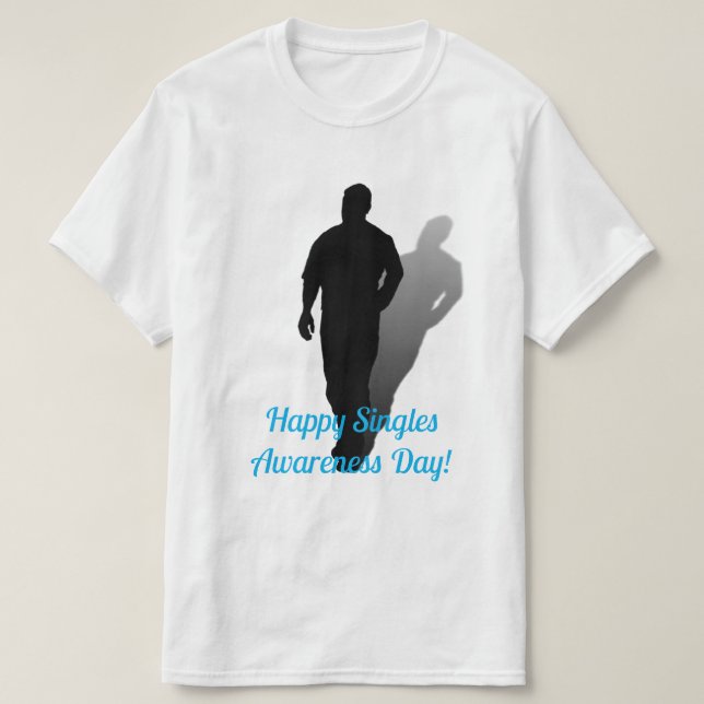 Camiseta Happy Singles Awareness Day (Frente do Design)