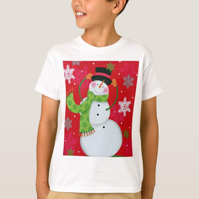 Camiseta Happy Snowman (Frente)
