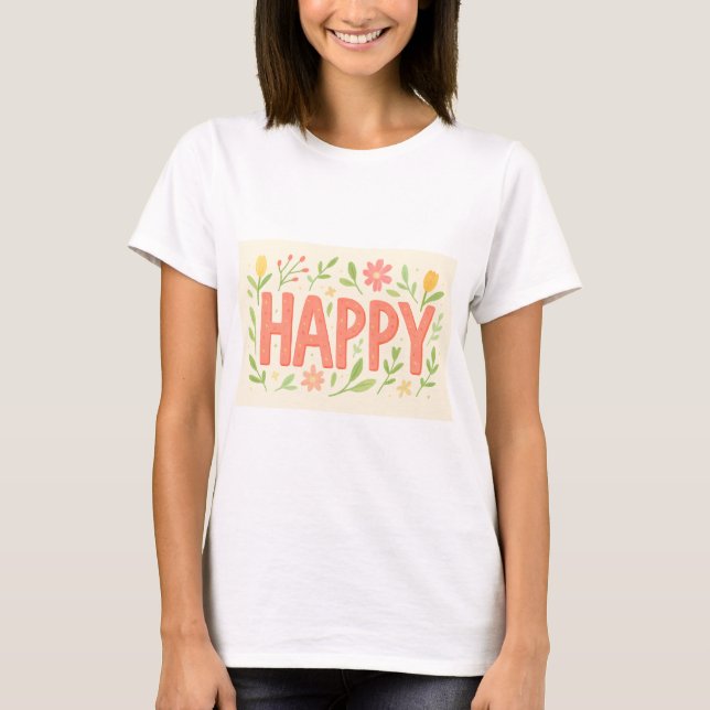 Camiseta Happy Spring  (Frente)