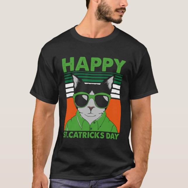 Camiseta Happy St Catricks Day Cat Humor St Patricku2019s D (Frente)
