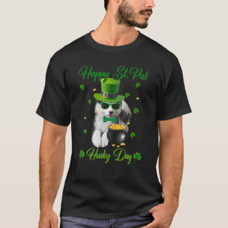 Camiseta Happy St. Pat Husky Day Dog St. Patrick's Day