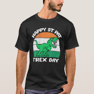 Camiseta Happy St Pat Rex Day Dinosaur Boys Toddler St Patr