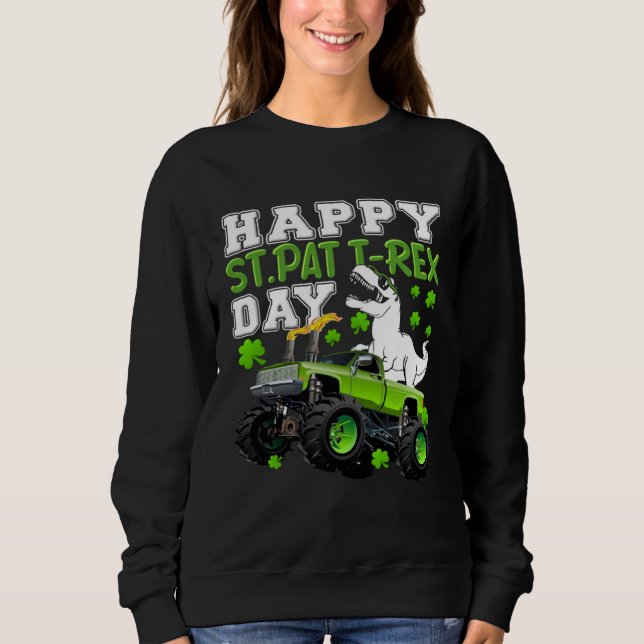 Camiseta Happy St Pat Trex Day Dinosaur St Patricks Day Tod (Frente)