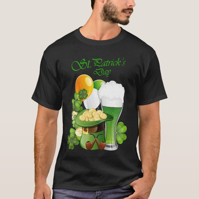 Camiseta Happy St Patrick's Day Irish Drinking Team (Frente)