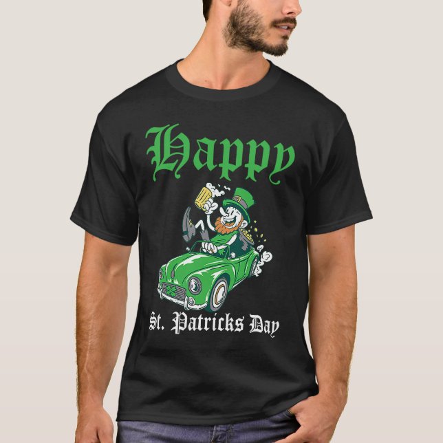 Camiseta Happy St Patrick's Day Irish Shamrock C (Frente)