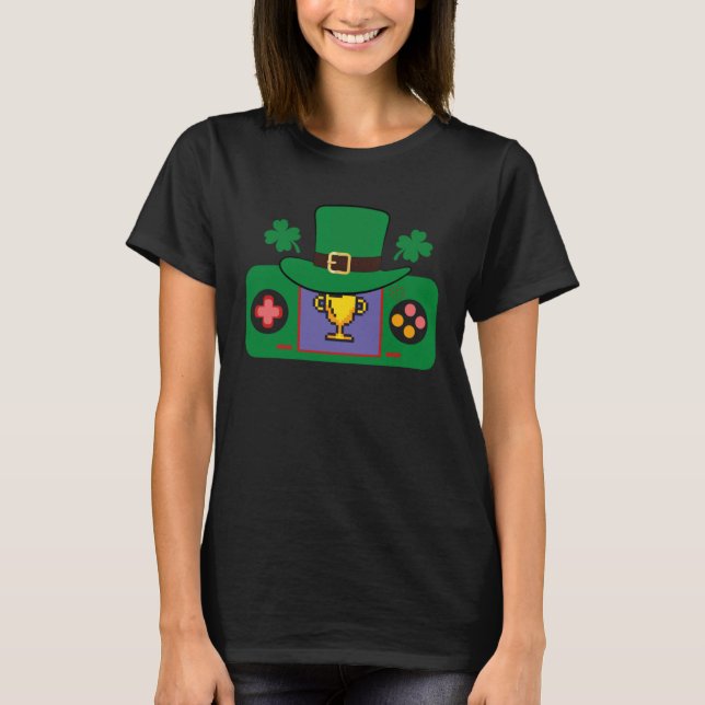 Camiseta Happy St Patricks Day Video Game Controller Irish  (Frente)