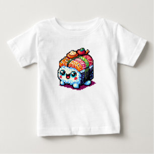 Camiseta Happy Sushi Roll - Comida Japonesa com Pinças