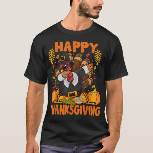 Camiseta Happy Thanksgiving Dabbing Turkey Day Men Women Ki