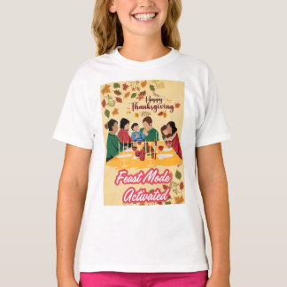 Camiseta Happy Thanksgiving Feast Mode Activated tee