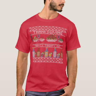 Camiseta Happy Thanksgiving Ugly Sweater Style Happy Holida