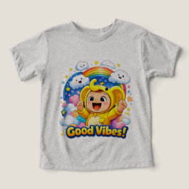 Camiseta Happy Toddler Positive Energy Gift
