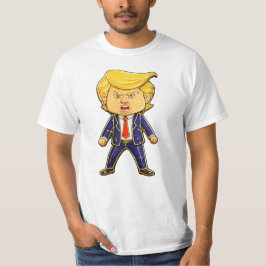 Camiseta Happy Trump Lapel Pin Meme Angry Trump Pop Art
