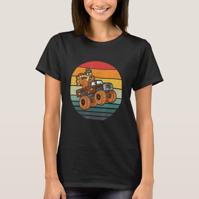 Camiseta Happy Turkey Day Cute Little Pilgrim Thanksgiving  (Frente)