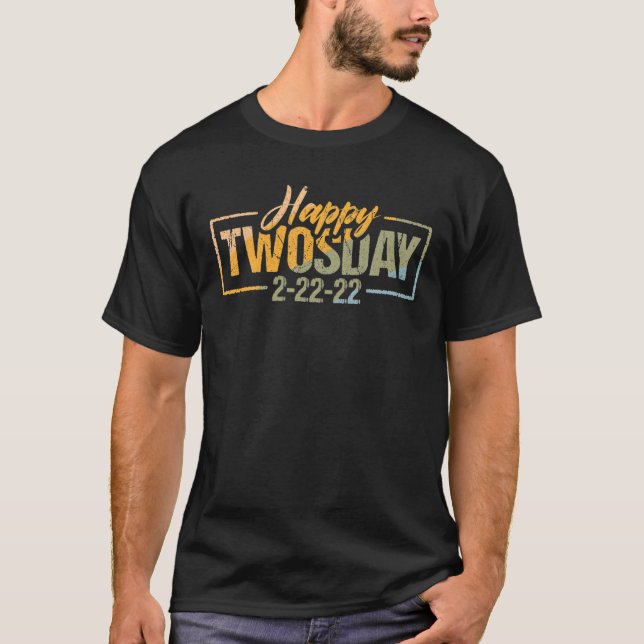Camiseta Happy Twosday Funny Math Teacher (Frente)
