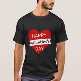 Camiseta Happy Valentine’s Day – Minimalist Valentine