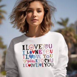 Camiseta Happy ValentineDay Women Sweatshirt 