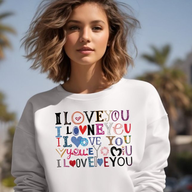 Camiseta Happy ValentineDay Women Sweatshirt  (Criador carregado)