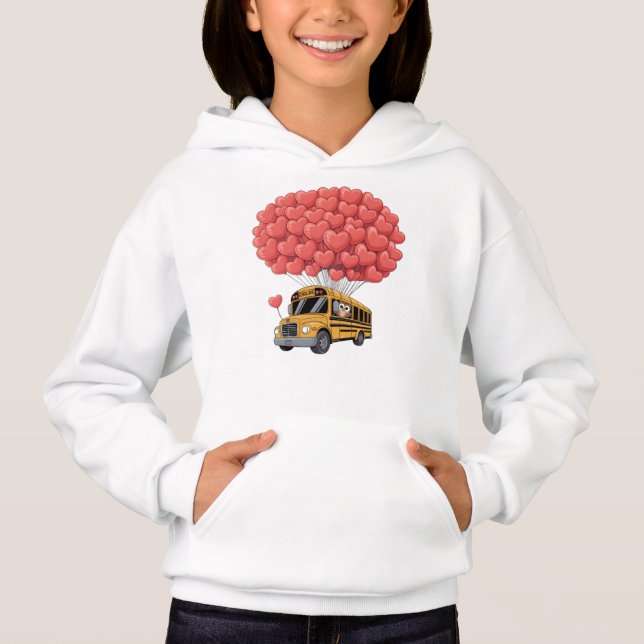 Camiseta Happy Valentine's Day Bus with Owl (Frente)