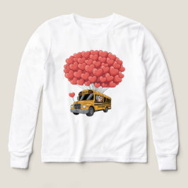 Camiseta Happy Valentine's Day Bus with Owl