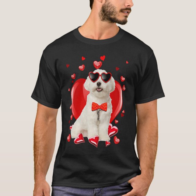 Camiseta Happy Valentines Day Maltese   Dog  V Day (Frente)